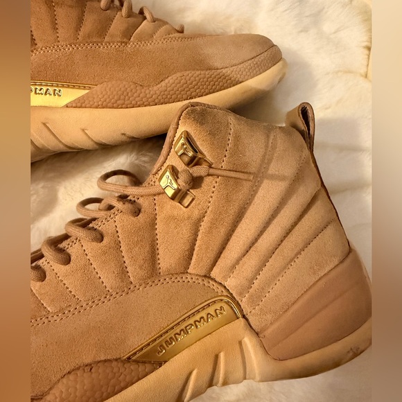 Jordan Air 12 Retro Wheat Sneakers Size 10.5 Women’s 27cm - Picture 7 of 13